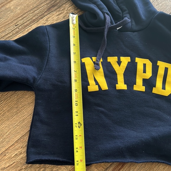 Top shop by Tee and Cake NYPD Crop Hoodie - Picture 10 of 11